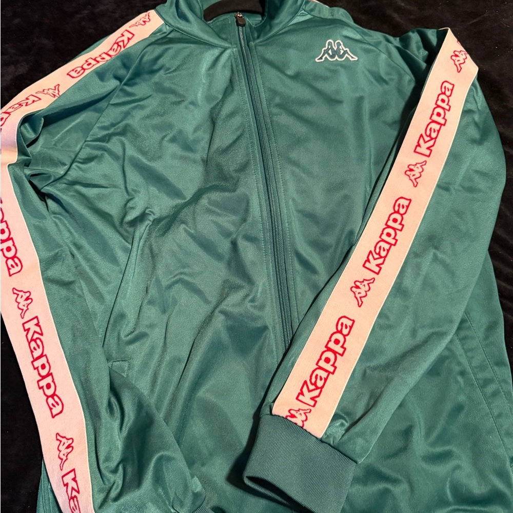 Kappa Men's Teal and Pink Track Jacket - Picture 4 of 4